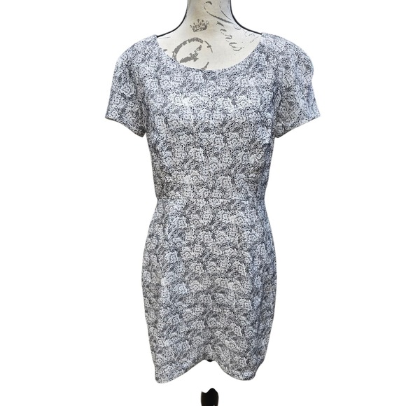 The Kooples NWT Mini Dress‎ Floral Paisley  Short Sleeve Party Cocktail Dress XL - Picture 1 of 9